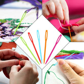 Wired Circular Stainless Sewing Needle 30 Inch 2.5 MM Thick + 1 Plastic Needle 2.75 Inch For Yarn Knitting Crochet Crafts